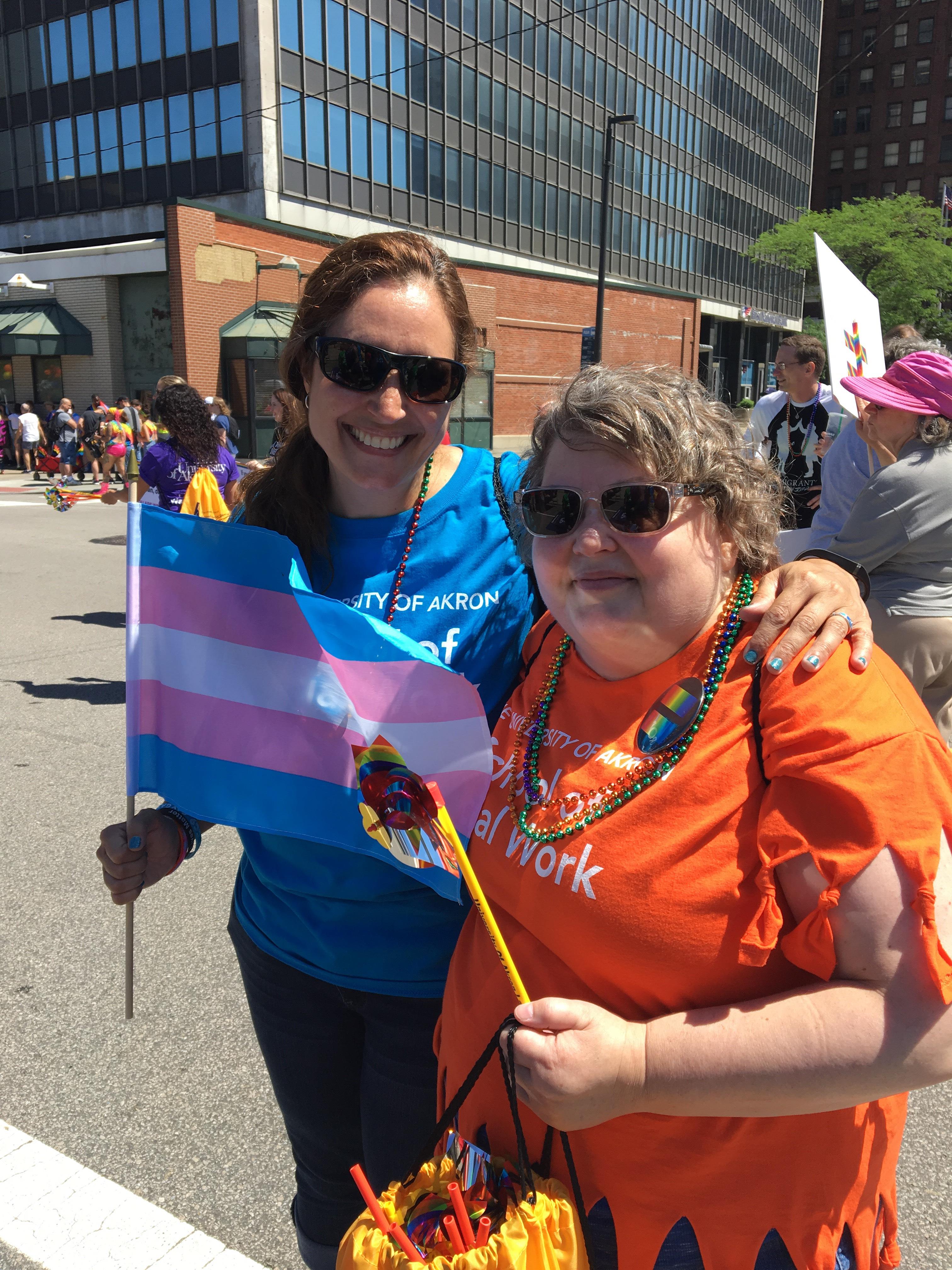 Dr. McCollister & Prof. Steinmetz at Pride